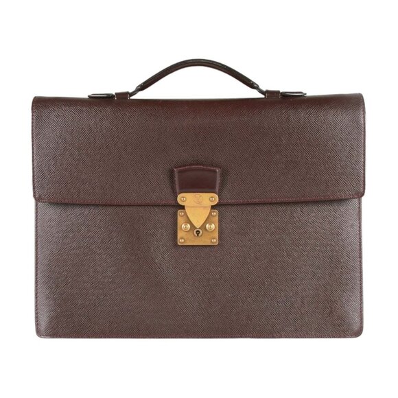 Authentic Louis Vuitton Taiga Serviette Kourad Briefcase - Picture 1 of 10